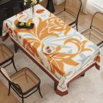 Oil-Resistant Leather Tablecloth