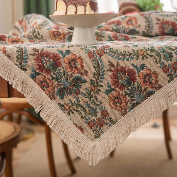 Kioscr Poly-Cotton Tablecloths |Flower Rhyme - Image 5