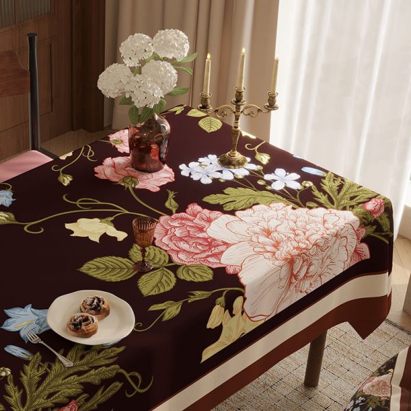 waterproof tablecloth floral tablecloth patterned tablecloths waterproof dining table cover waterproof table cloth