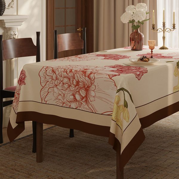 waterproof tablecloth floral tablecloth patterned tablecloths waterproof dining table cover waterproof table cloth