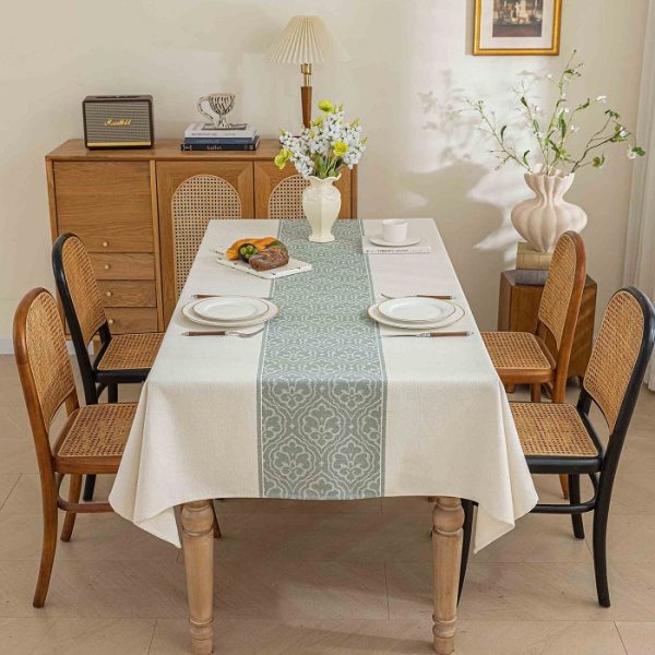 Emerald green elastic picnic table cover with elegant European design