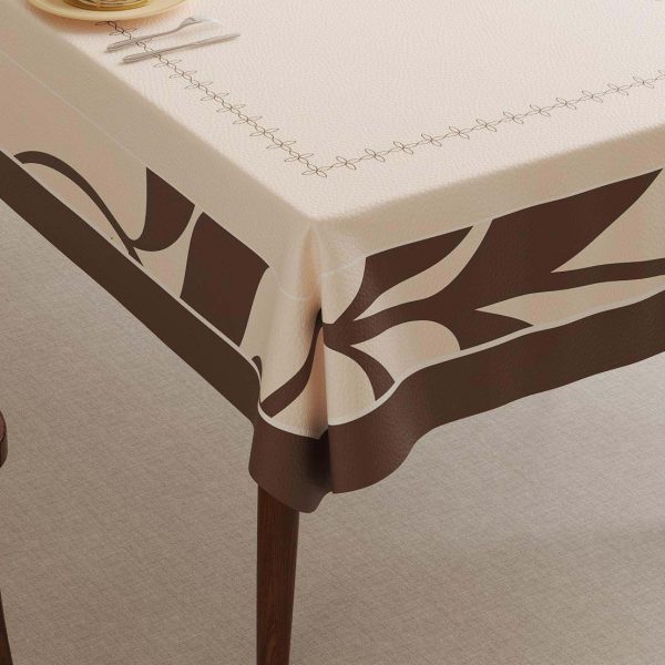 Stylish rectangle tablecloth with waterproof material, perfect for modern kitchens