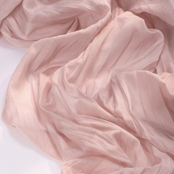 Minimalist pink linen table runner style in cozy home dining