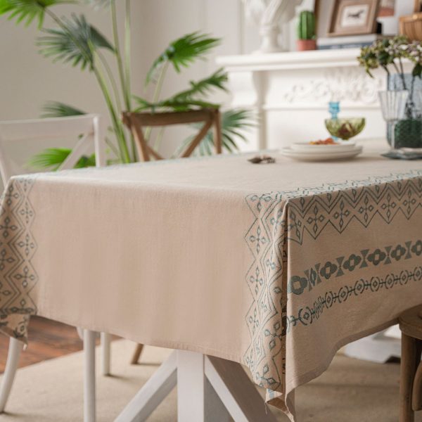 Folded vintage tablecloth fabric with elegant soft drape