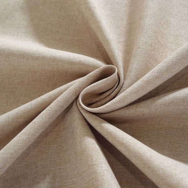 Brown Faux Linen Tablecloth with Tassels – Washable, Wipeable & Warm-Toned Elegance - Image 5